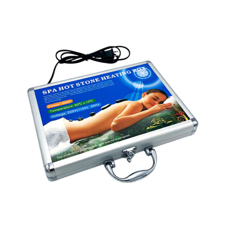 Piedras Volcanicas para Masaje 20 Unid + Maletin con Calentador