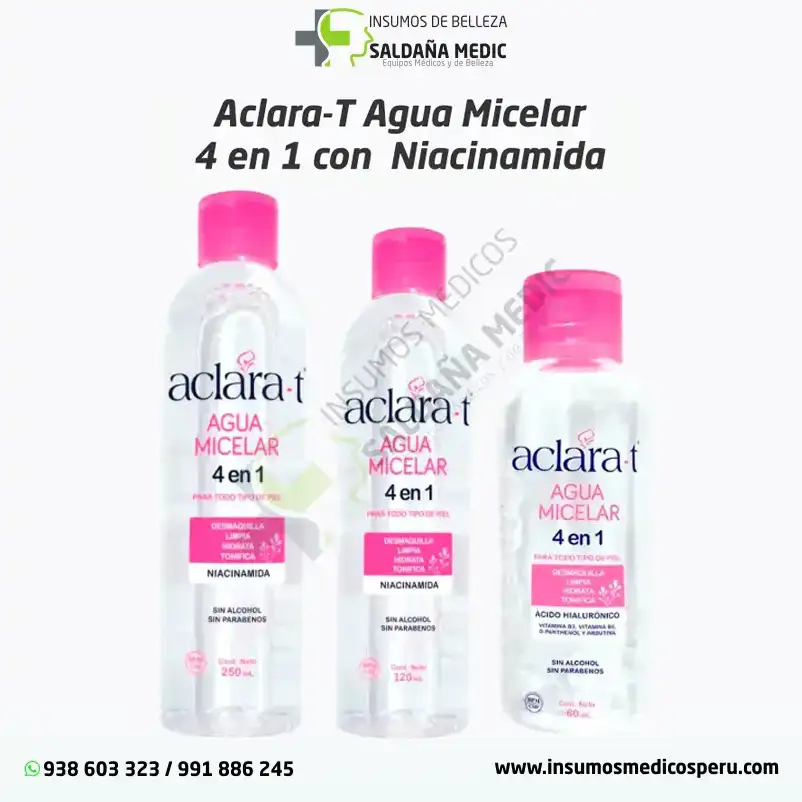 Aclara-T Agua Micelar 4 en 1
